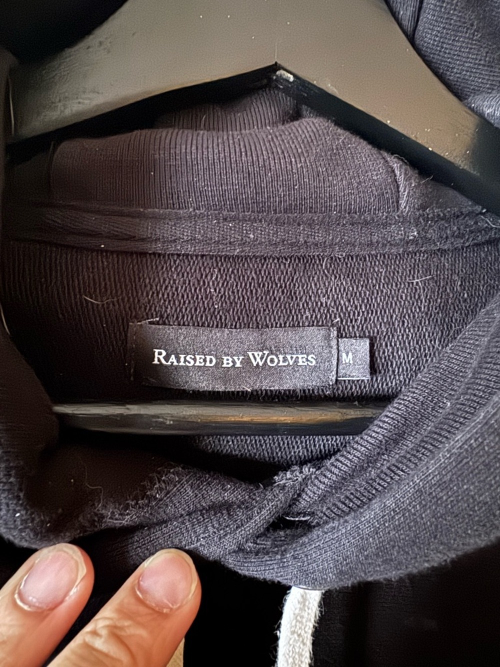 Raised By Wolves Black Graphic Hoodie - Picture 3 of 3